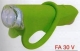 ART.FA 30 V Fanale in silicone verde ALIEN  anteriore con 1 super led bianco(batt.incl.)